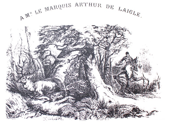 Illustration F. Lehnart - Don de Marie-Laure Cardon à la Société de Vènerie
